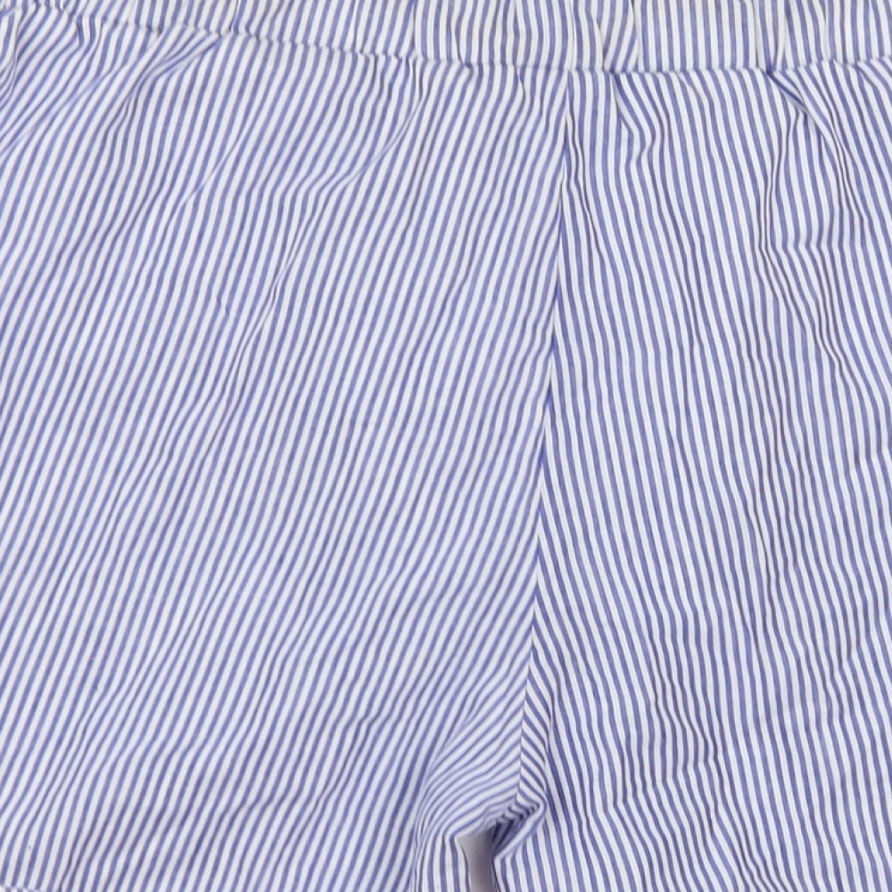 MissLook Womens Blue Striped Sweat Shorts Size 2XL