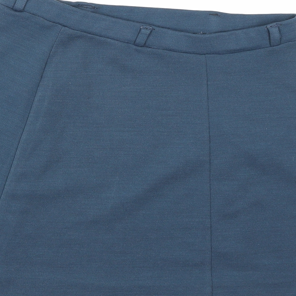 Preworn Womens Blue A-Line Skirt