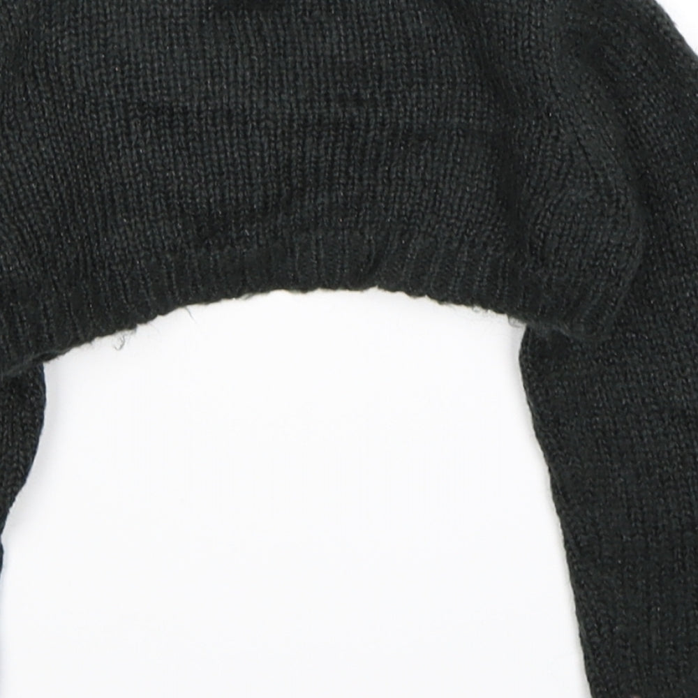 Brand and care label for H&M girls’ green knit shrug jumper, size 2-3, years - with glitter