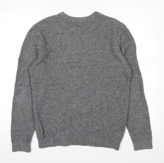 H&M Mens Grey Pullover Jumper Size M