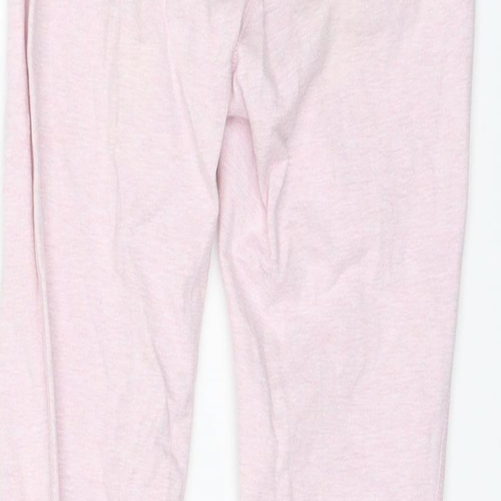 Brand and care label for Gap women’s pink jogger leggings, size XS, 20-inch leg