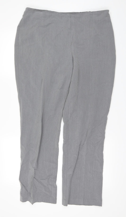 Marks and Spencer Womens Grey Trousers Size 16 L29 in