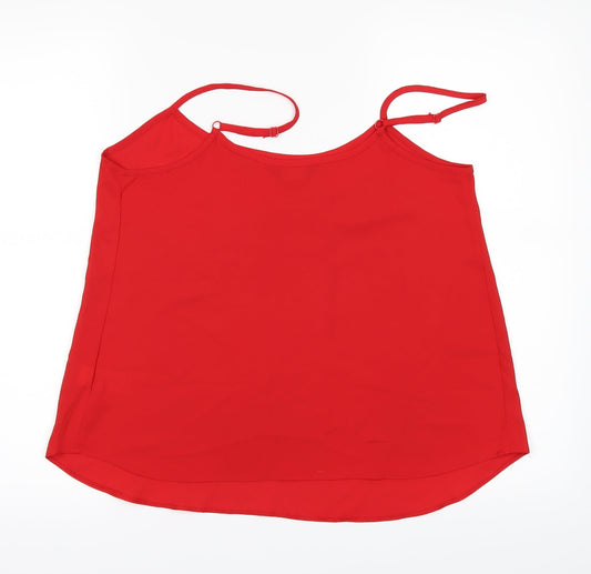 Dorothy Perkins Womens Red Basic T-Shirt Size 12