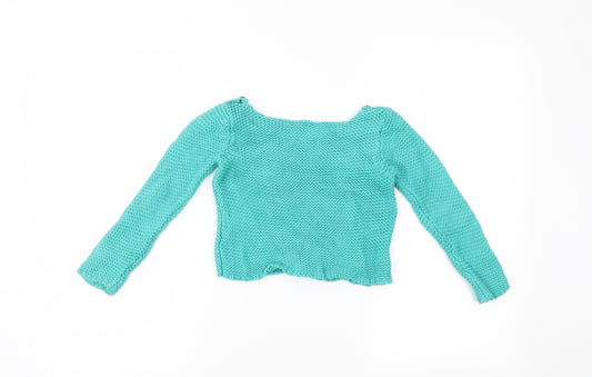 Strawberry Faire Girls Blue Pullover Jumper Size 6 Years