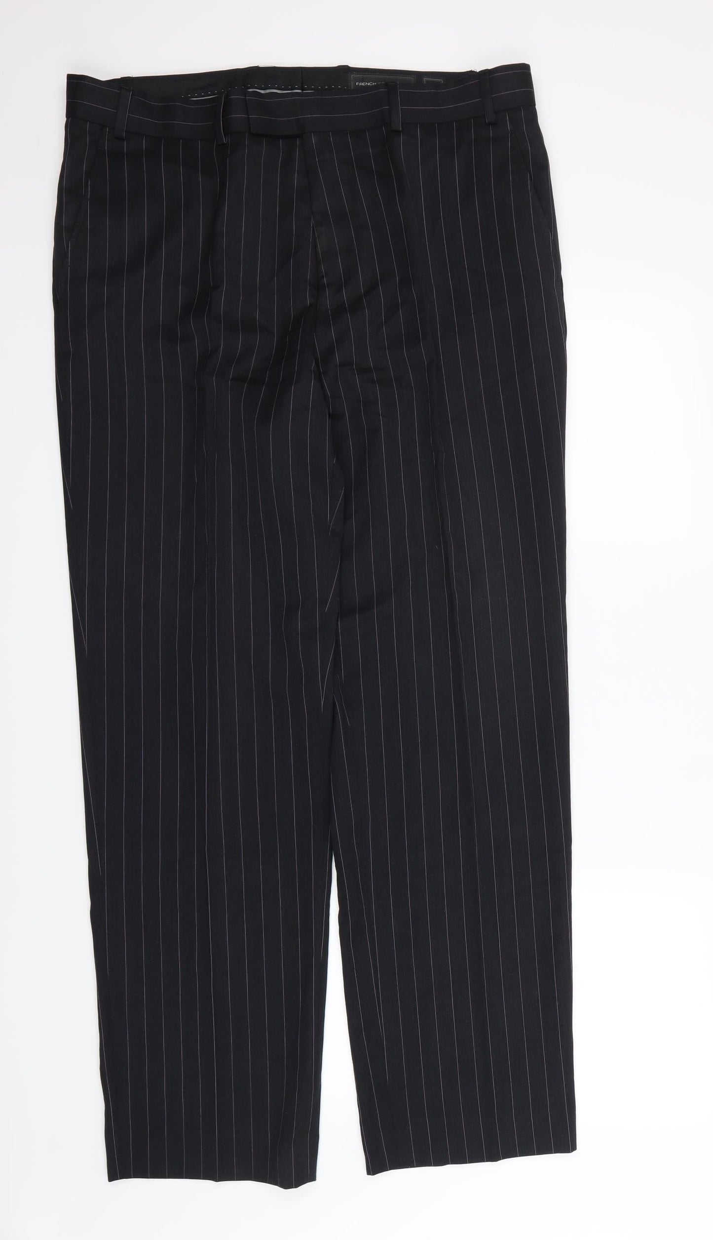 French Connection Mens Black Dress Pants Trousers Size S L30 in