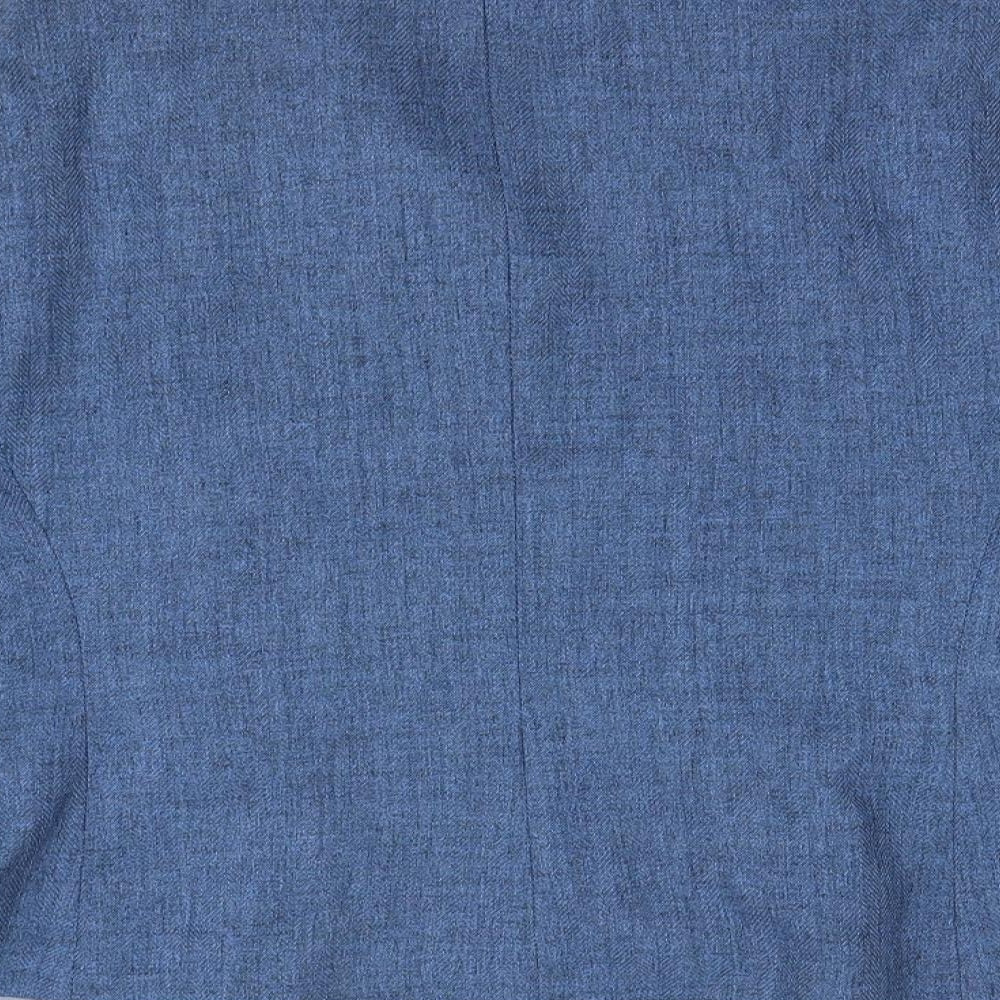 Brand and care label for Nightingales women’s blue jacket blazer, size UK 16