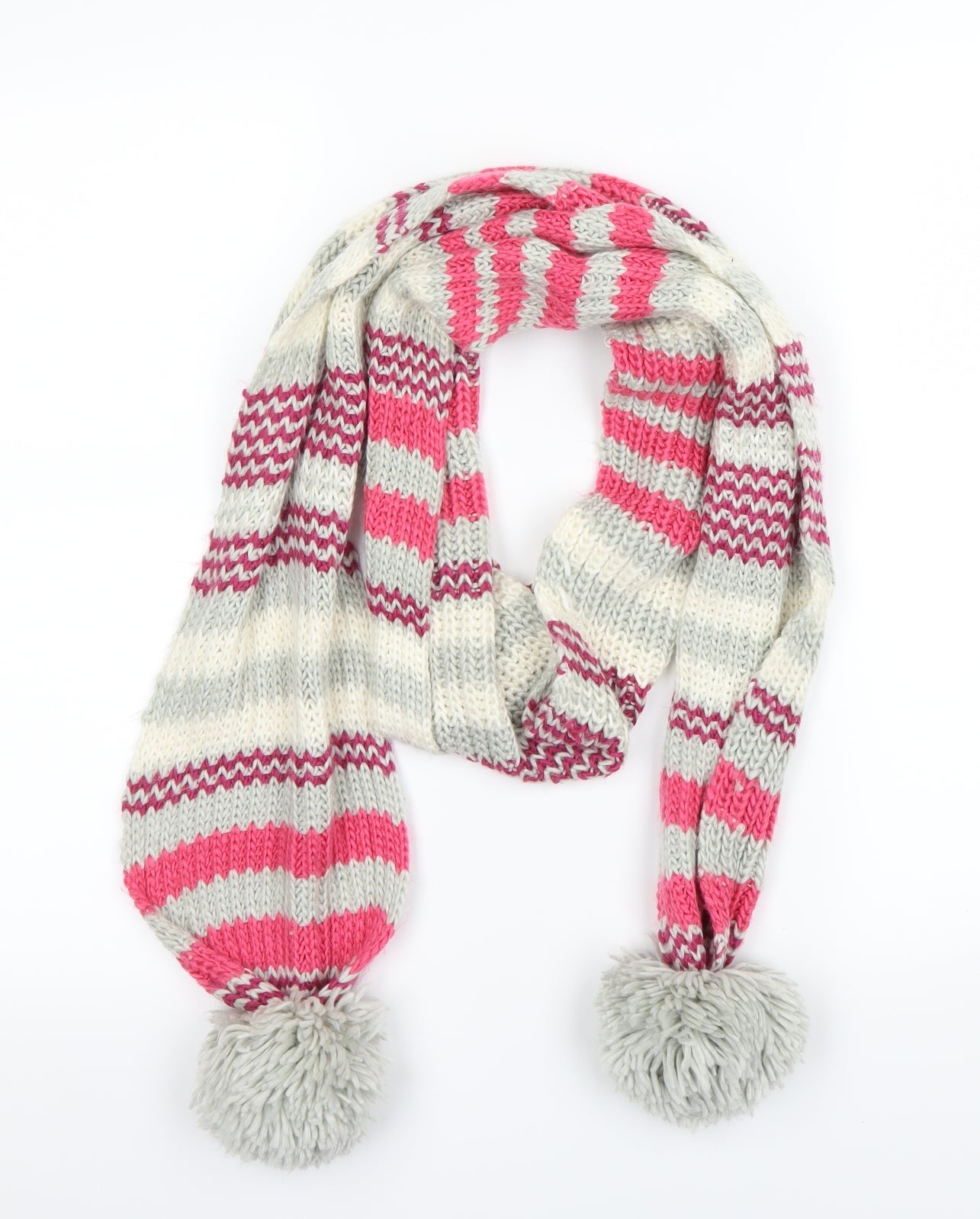 Preworn Multicoloured Striped Scarf