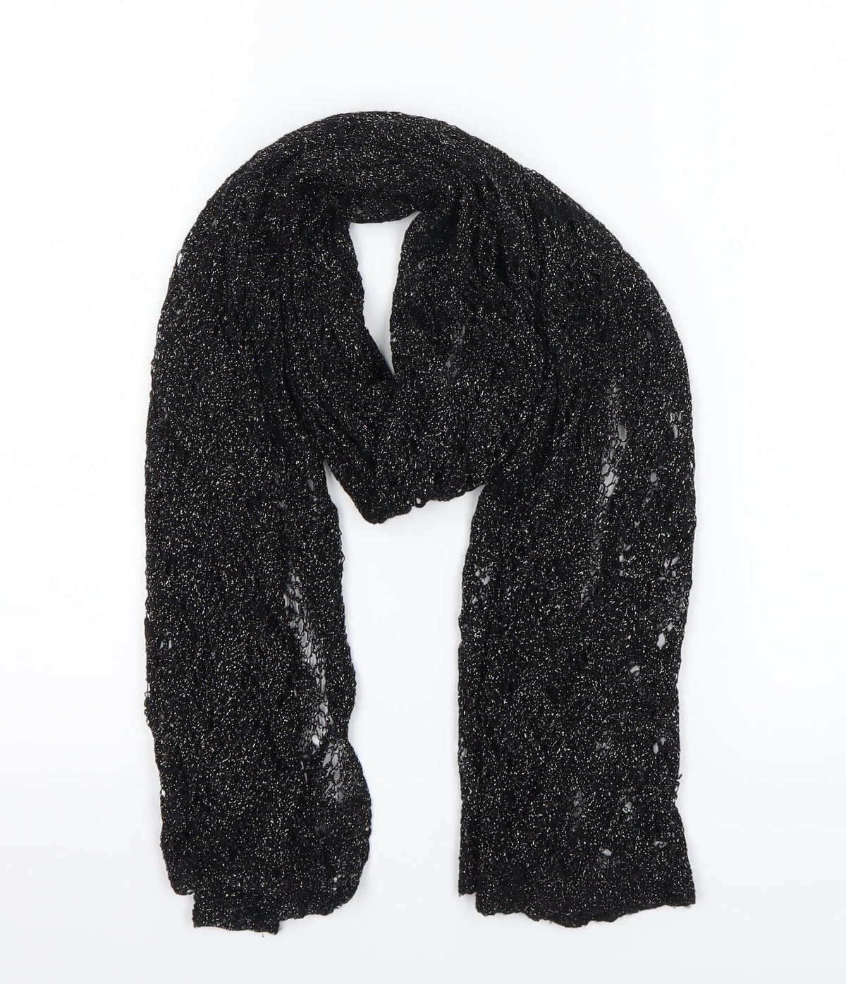 Front view of Preworn Black Scarf