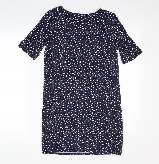 George Womens Blue Polka Dot Bodycon Size 8