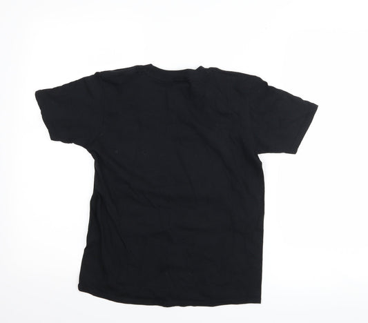 Gildan Boys Black Basic T-Shirt Size L - kids collective