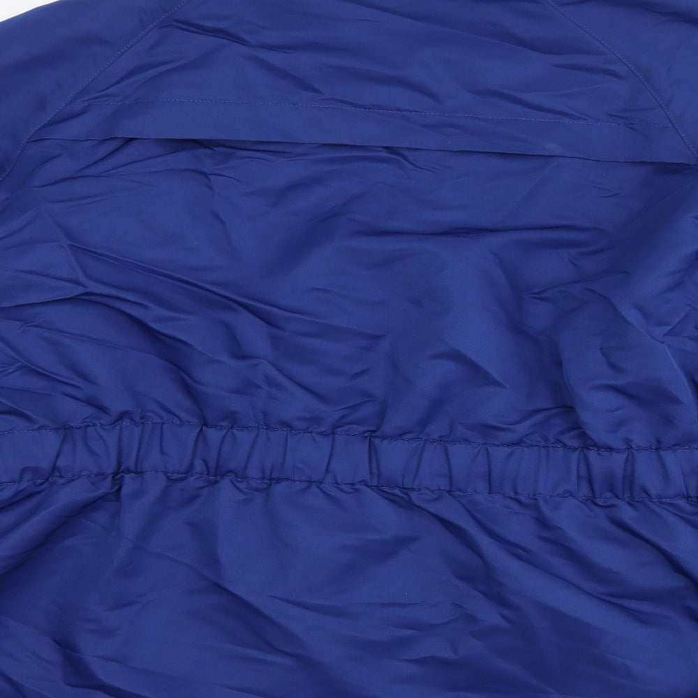 Brand and care label for venco women’s blue overcoat coat, size L