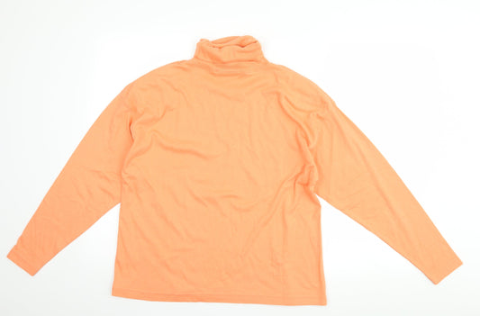 Principles Womens Orange Pullover Sweatshirt Size 12