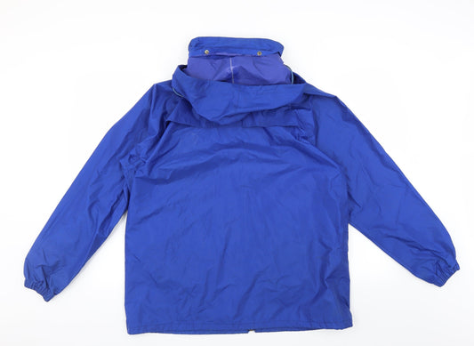 World Wide Sportsman Mens Blue Rain Coat Coat Size M