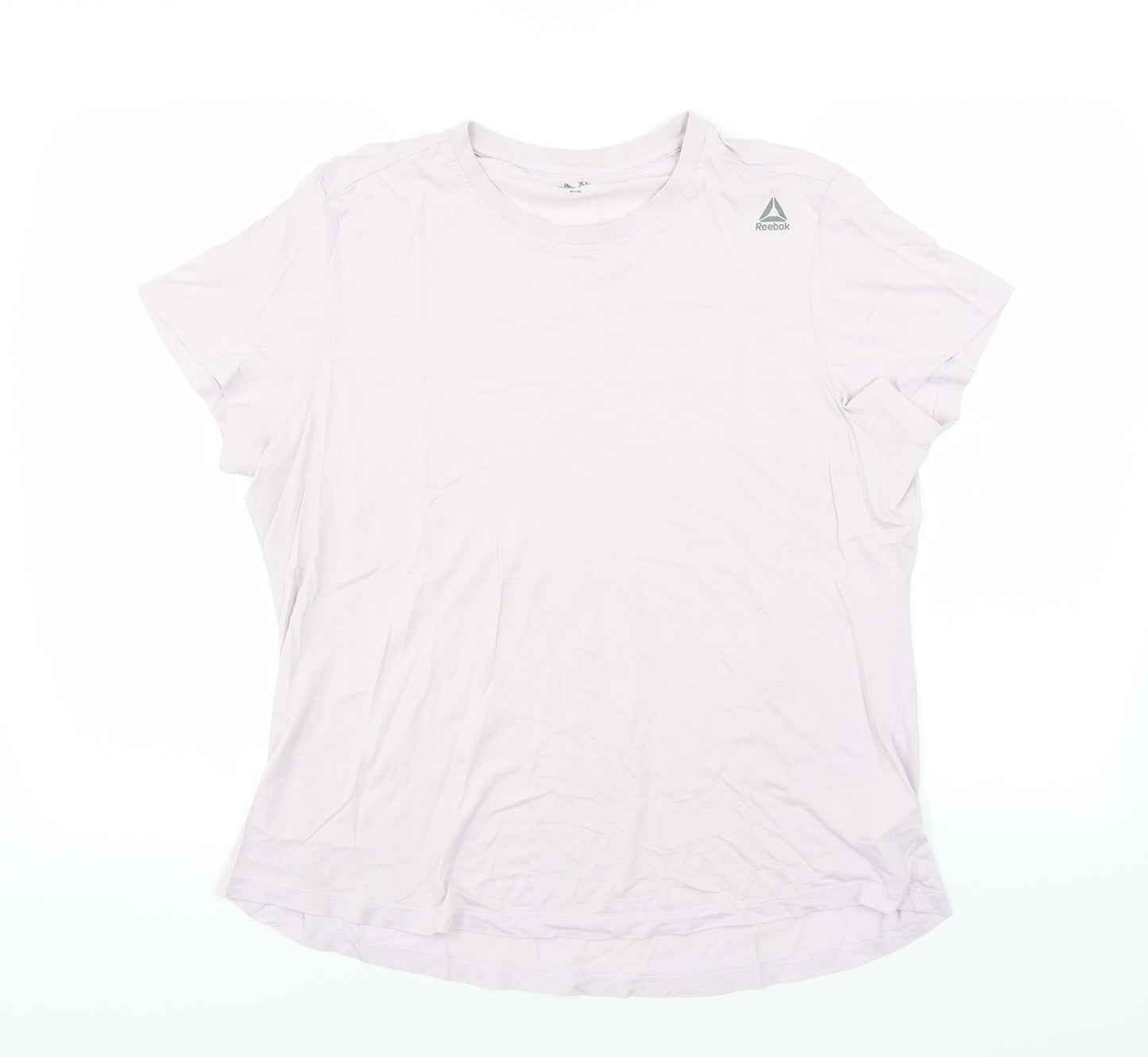 Reebok Womens Purple Basic T-Shirt Size XL