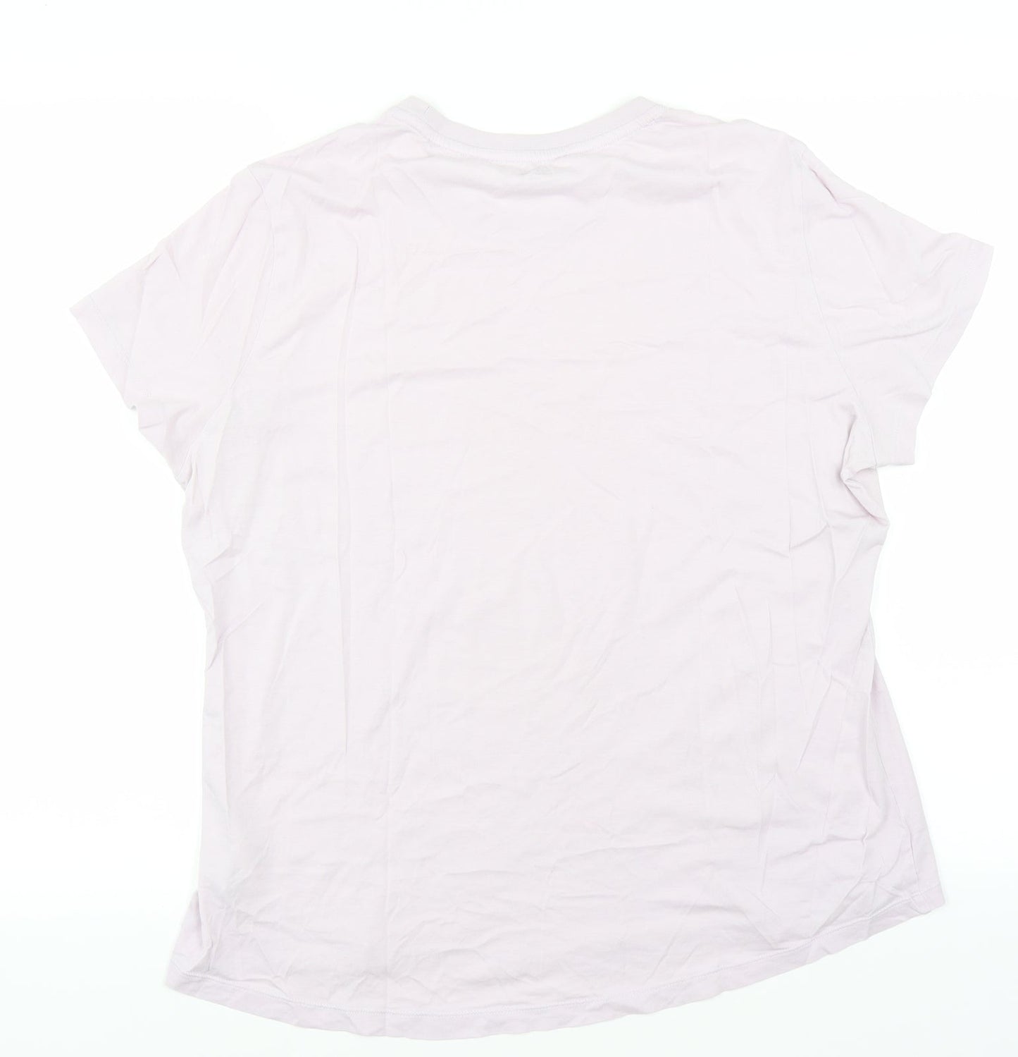 Reebok Womens Purple Basic T-Shirt Size XL