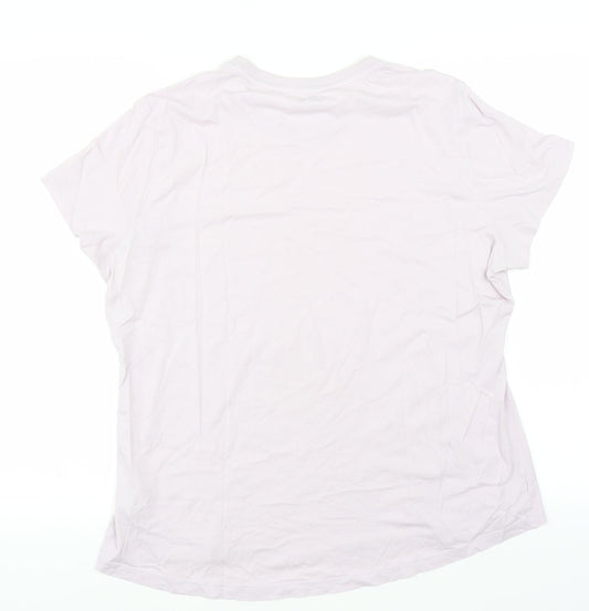 Reebok Womens Purple   Basic T-Shirt Size XL