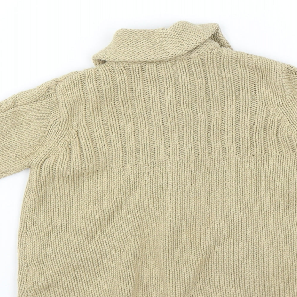 Boots Mini Club Girls Beige Cardigan Jumper Size 18-24 Months