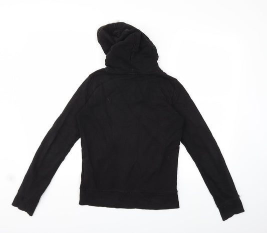 Preworn Womens Black Full Zip Hoodie Size XS
