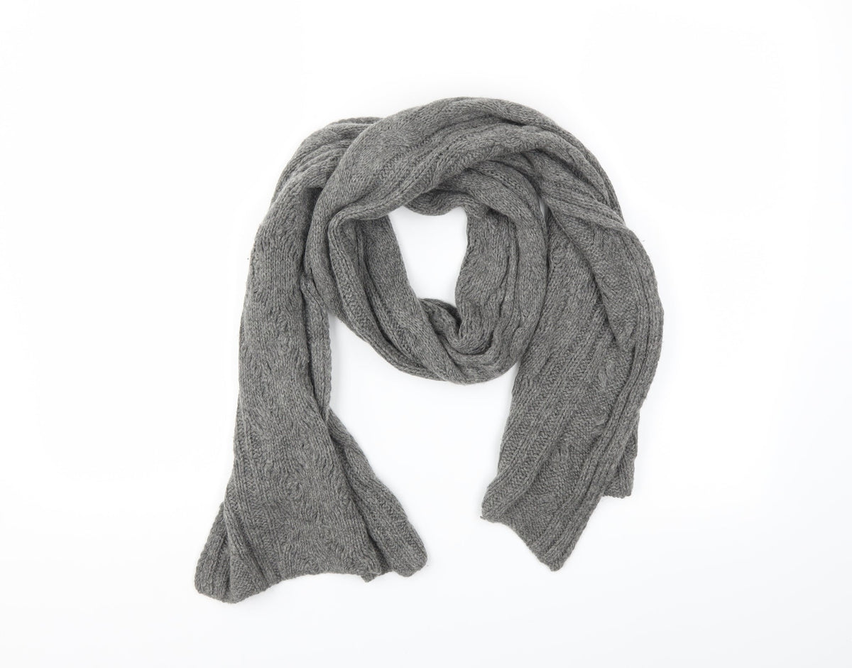 Front view of Preworn women’s grey scarf