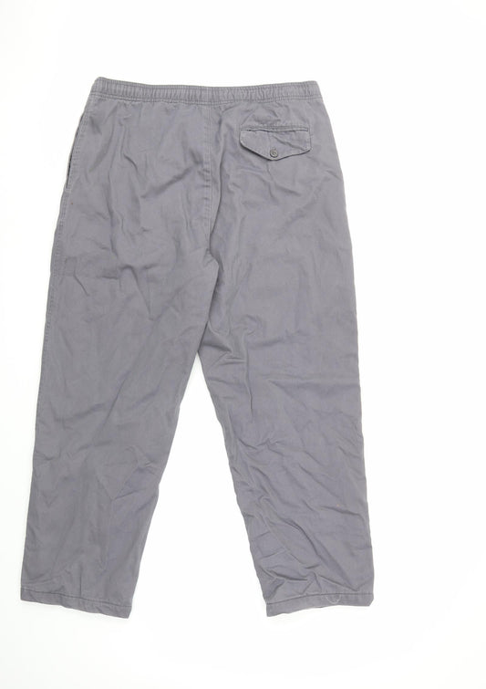 PREMIER MAN Mens Grey Trousers Size 36 in L27 in - short
