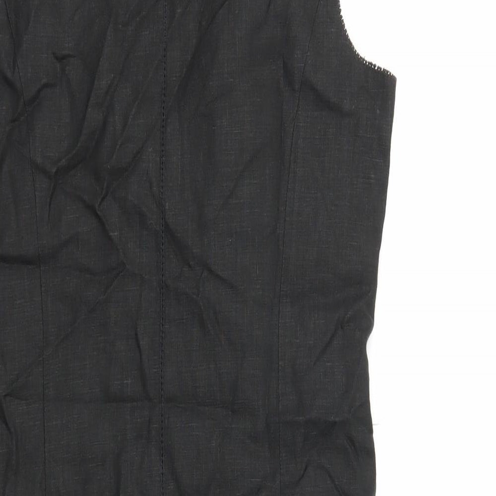 NEXT Womens Black Tunic Tank Size 10