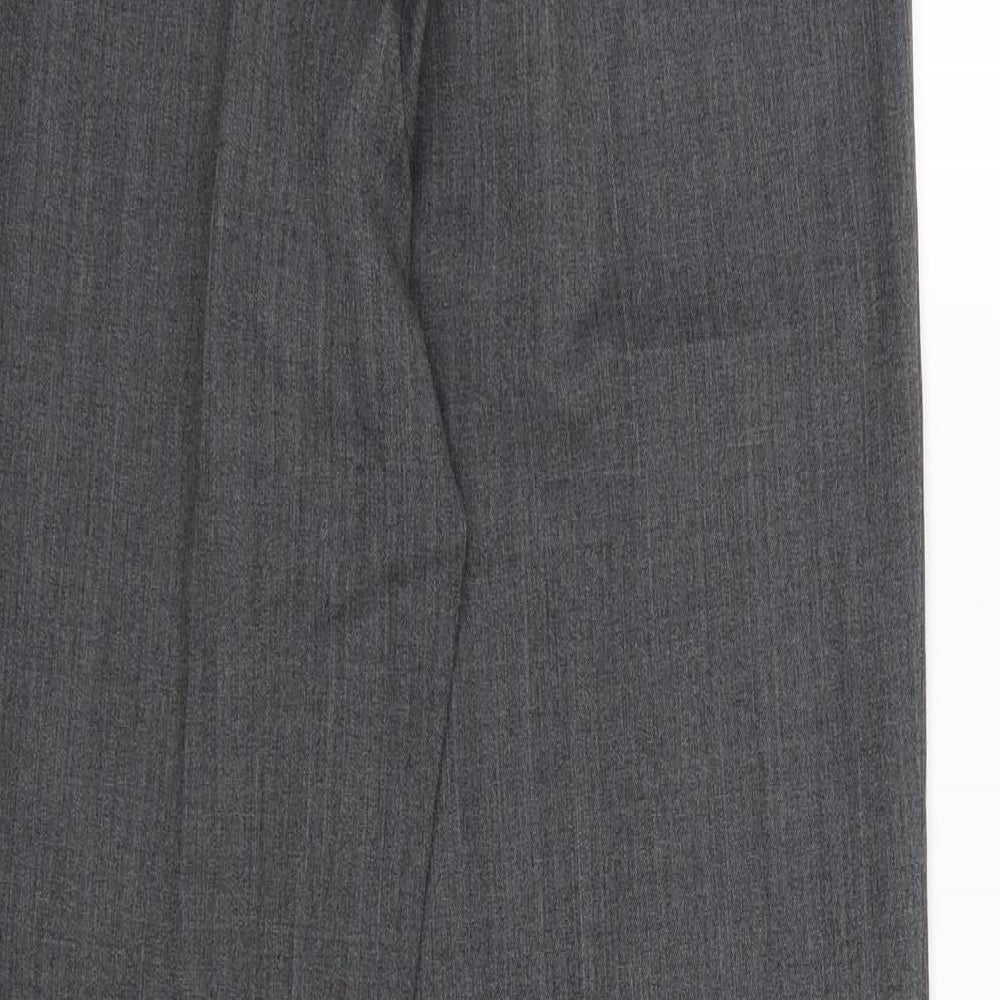 Brand and care label for Artigiano women’s grey rayon trousers, size UK 10, 28-inch leg