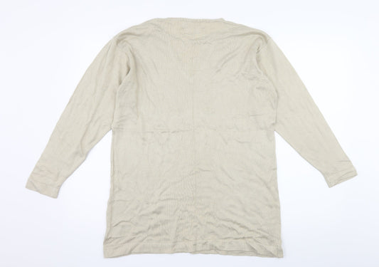 Berkertex Womens Beige Knit Pullover Jumper Size 14