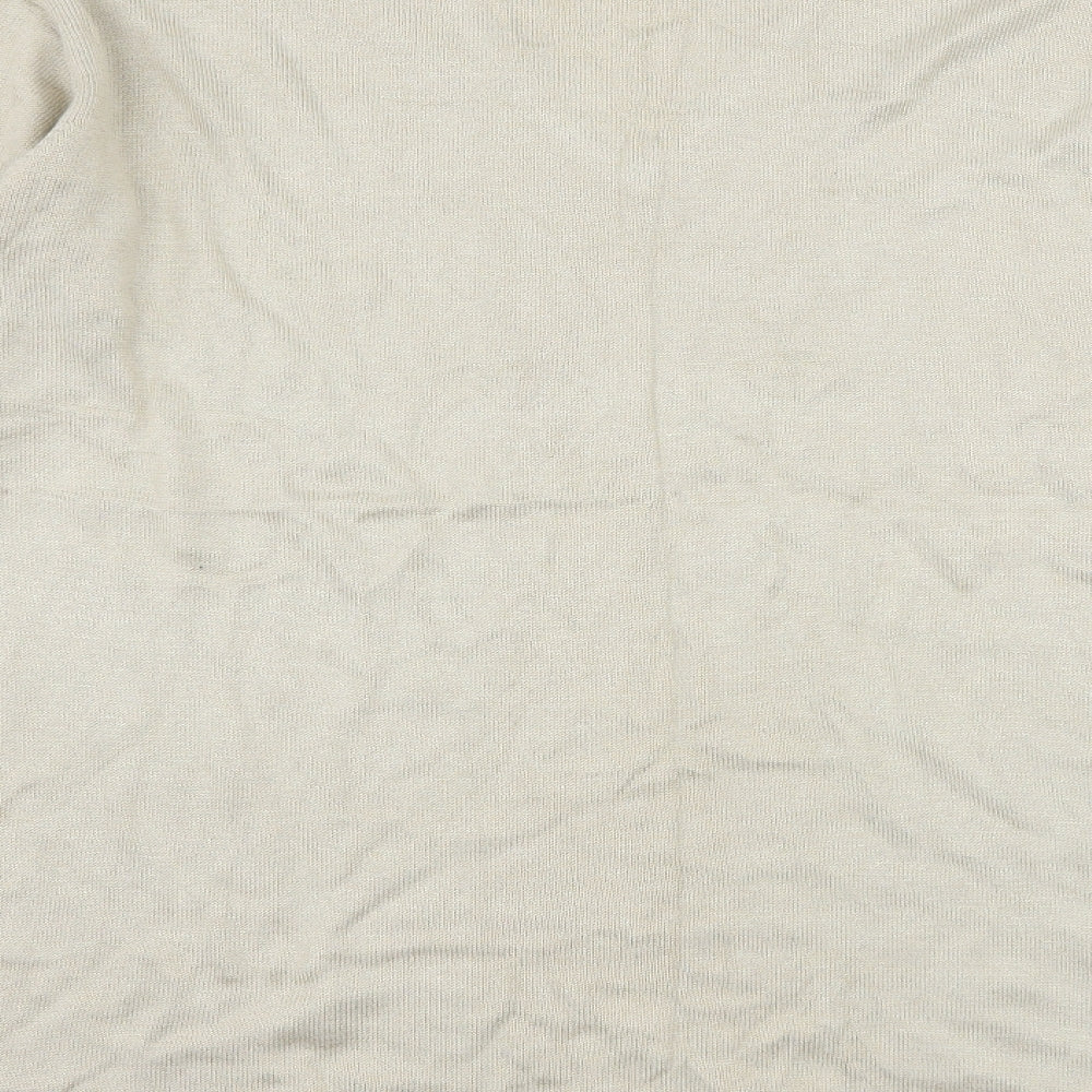 Brand and care label for Berkertex women’s beige knit jumper, size UK 14