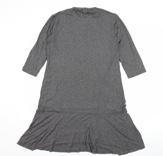 Bluebelle Womens Grey Jersey T-Shirt Dress Size 10