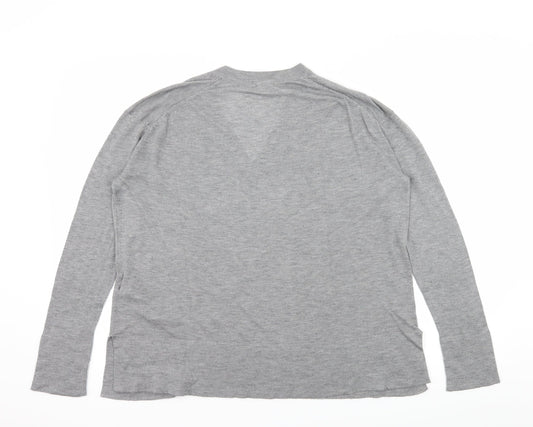 Zara Womens Grey Knit Pullover Jumper Size M
