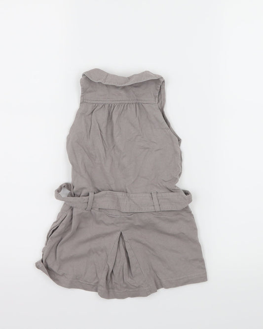 Chateau de Sable Girls Grey Jersey T-Shirt Dress Size 2 Years