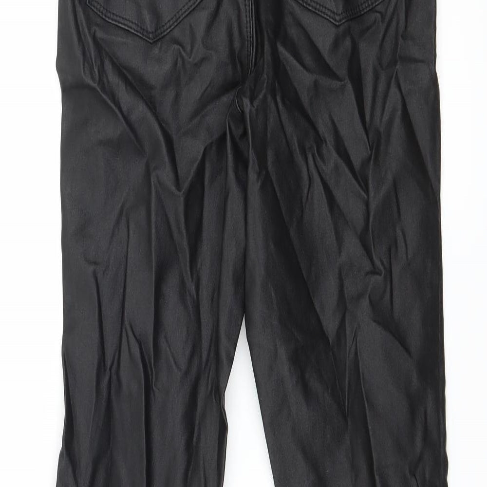 Denim & Co. Womens Black Trousers Size 8 L27 in