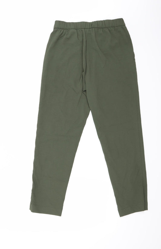 H&M Womens Green Carpenter Trousers Size 8 L25.5 in