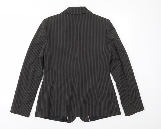 Berkertex Womens Black Striped Jacket Suit Jacket Size 14