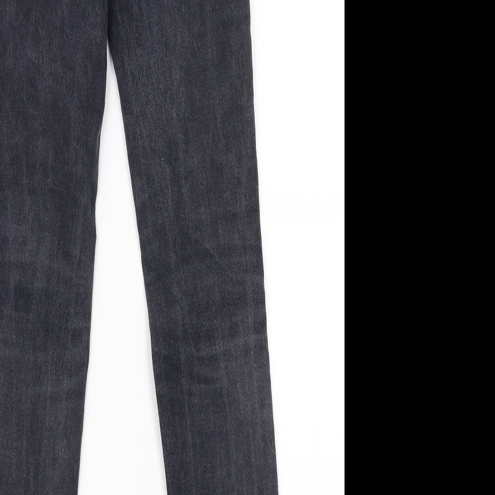 Brand and care label for Saint Tropez women’s grey skinny jeans, size UK 8, 30-inch leg