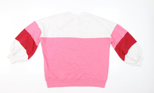 Misguided Womens Pink Pullover Jumper Size 10