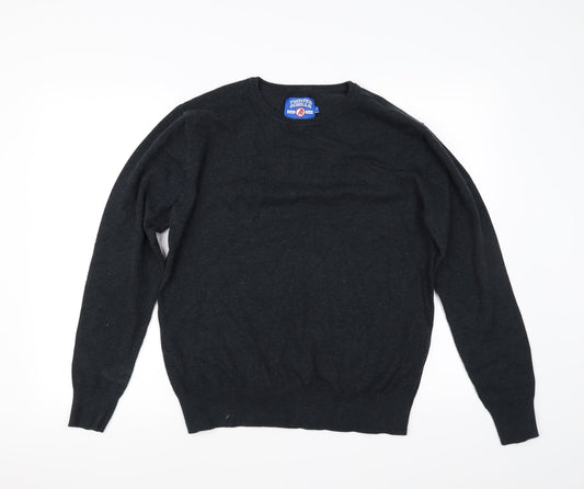Twisted Gorilla Mens Grey Pullover Jumper Size M