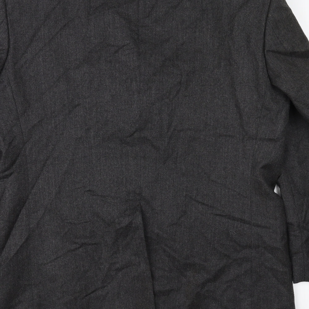 Brand and care label for Westbrook men’s grey jacket blazer, size 38