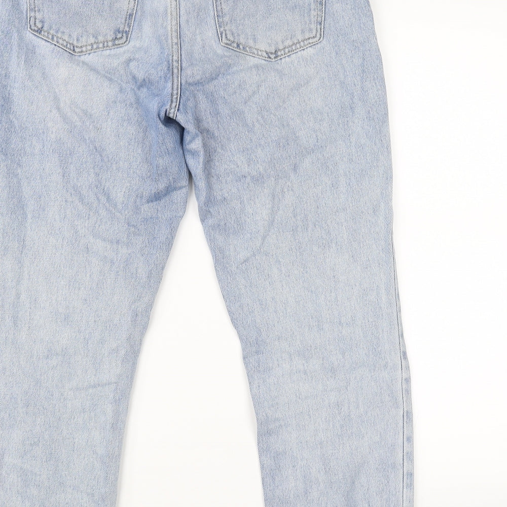 Denim glassons Womens Blue Denim Straight Jeans Size 8 L27 in