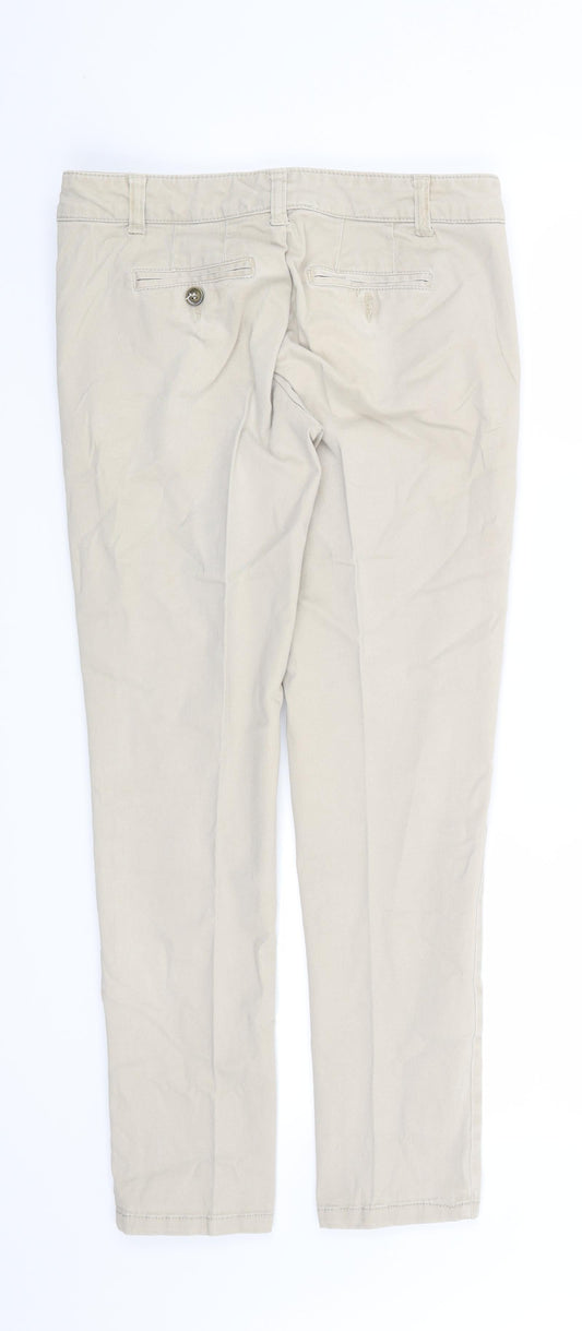 TALLY WEiJL Womens Beige Straight Jeans Size 8 L28 in