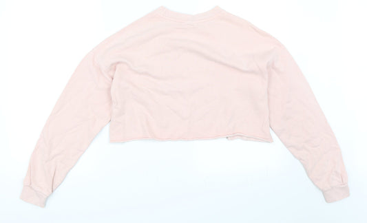Topshop Womens Pink Pullover Sweatshirt Size 6