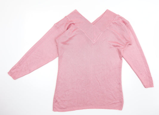 Imagination Womens Pink Pullover Jumper Size S