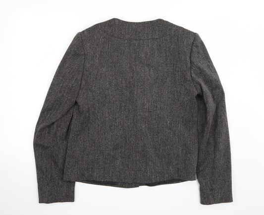 M&Co Womens Grey Jacket Coat Size 14