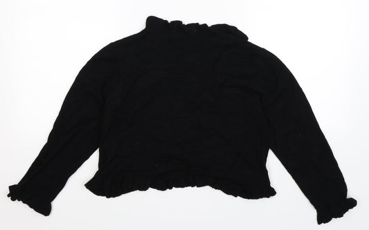 Wallis Womens Black Knit Cardigan Jumper Size 10