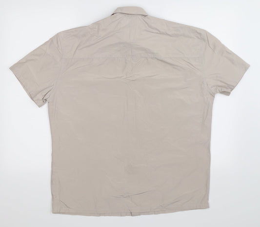 ASOS Womens Grey Basic Button-Up Size XS - Oversized