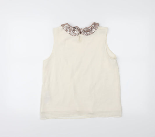New Look Girls White Camisole Blouse Size 14 Years