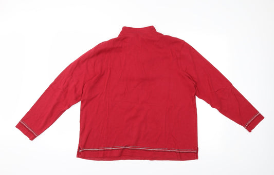 Bechamel Womens Red Pullover Jumper Size L