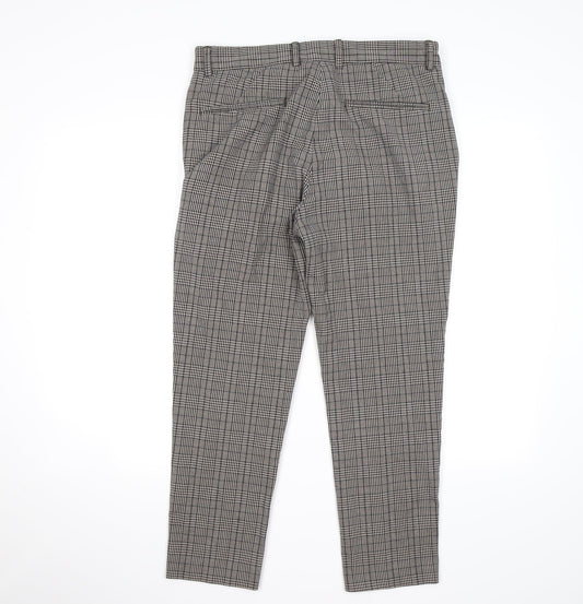 New Look Mens Brown Check Dress Pants Trousers Size 32 L30 in