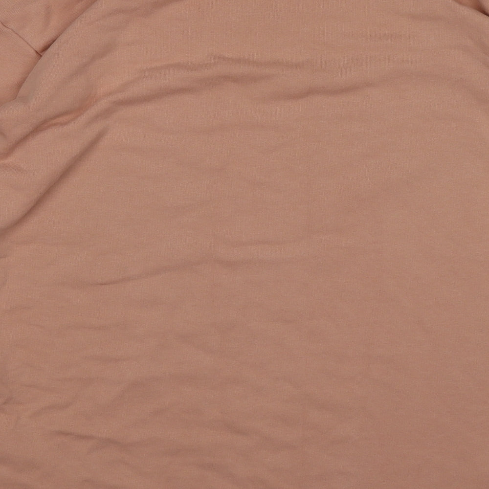 ASOS Womens Pink Jersey Pullover Sweatshirt Size 8 - open sleeves