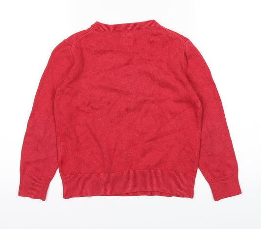 Gap Boys Red Pullover Jumper Size 7 Years